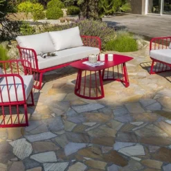 Salon De Jardin 4 Places En Aluminium Apolline