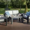 Salon De Jardin 4 Places En Aluminium Titan 2 Salon De Jardin 4 Places En Aluminium Titan -Jardelix Soldes Magasin salon jardin 4places titan