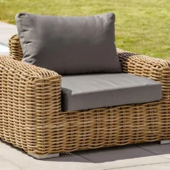 Salon De Jardin 6 Places En Aluminium Et Résine Tressée Bora Bora -Jardelix Soldes Magasin salon jardin 6 places aluminium resine tressee bora bora