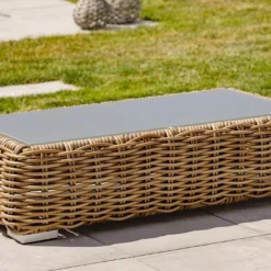 Salon De Jardin 6 Places En Aluminium Et Résine Tressée Bora Bora -Jardelix Soldes Magasin salon jardin 6 places aluminium resine tressee bora bora 5