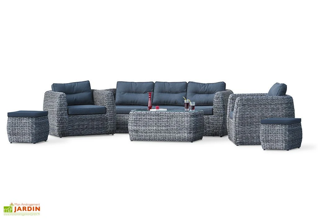 Salon De Jardin 7 Places Aluminium Et Résine Tressée Bahamas 3 Salon De Jardin 7 Places Aluminium Et Résine Tressée Bahamas