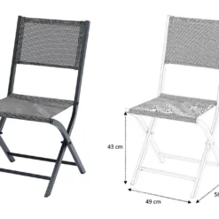 Chaises Pliantes En Aluminium Modulo (Lot De 2) -Jardelix Soldes Magasin salon jardin aluminium gris anthracite modulo 4 12 personnes chaise fauteuil 1