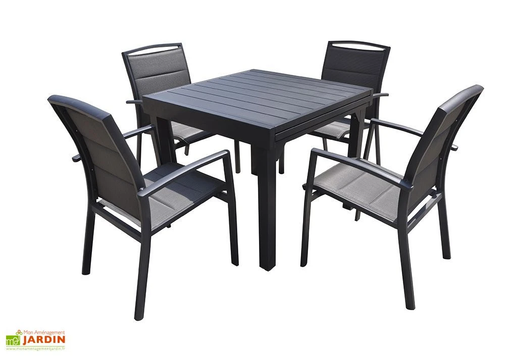 Salon De Jardin Aluminium Modulo Gris Anthracite (TB + FT) 3 Salon De Jardin Aluminium Modulo Gris Anthracite (TB + FT)