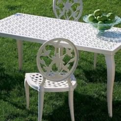 Chaise De Jardin En Aluminium Versailles -Jardelix Soldes Magasin salon jardin aluminium versailles 3 1