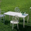 Salon De Jardin En Aluminium Versailles : 1 Table + 6 Chaises