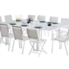 Salon De Jardin Carré Whitestar : 1 Table Extensible + 8 Fts + 4 Chs 2 Salon De Jardin Carré Whitestar : 1 Table Extensible + 8 Fts + 4 Chs -Jardelix Soldes Magasin salon jardin aluminium white star 12 personnes 2 coloris