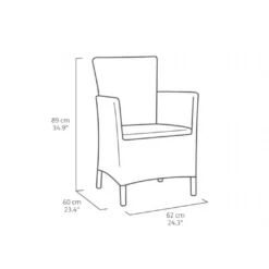 Keter Salon De Jardin En Résine Tressée 2 Places - Iowa 12 Keter Salon De Jardin En Résine Tressée 2 Places - Iowa -Jardelix Soldes Magasin salon jardin balcon iowa dimension