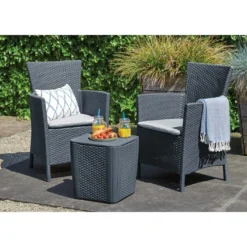 Keter Salon De Jardin En Résine Tressée 2 Places - Iowa