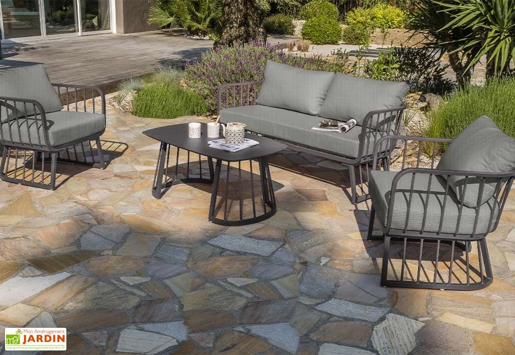 Salon De Jardin 4 Places En Aluminium Apolline Anthracite 3 Salon De Jardin 4 Places En Aluminium Apolline Anthracite