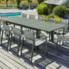 Salon De Jardin Haut 12 Places En Aluminium Et Textilène - Miami -Jardelix Soldes Magasin salon jardin haut 12 places aluminium miami