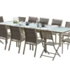 Salon De Jardin Modulo : Table à Rallonge + 8 Fauteuils + 4 Chaises -Jardelix Soldes Magasin salon jardin modulo table extensible plateau verre 8 fauteuils 4 chaises pliantes 3