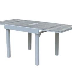 Salon De Jardin Aluminium : Table Extensible 90/180 Cm + 4 Fauteuils 11 Salon De Jardin Aluminium : Table Extensible 90/180 Cm + 4 Fauteuils -Jardelix Soldes Magasin salon jardin modulo wilsa aluminium verre decors bois table extensible 8personnes