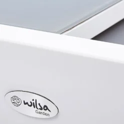 Salon De Jardin Modulo : Table Extensible + 8 Fauteuils -Jardelix Soldes Magasin salon jardin modulo wilsa table extensible fauteuils aluminium verre 3 1 3