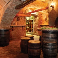 Roto Fauteuil De Jardin Imitation Tonneau En Bois 40 X 55 Cm -Jardelix Soldes Magasin salon jardin plastique effet tonneau bois 1