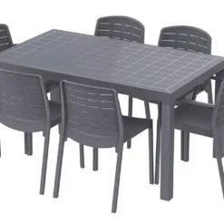 Salon De Jardin En Résine – 6 Personnes