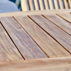 Salon De Jardin En Bois De Teck – 1 Table Ovale 240 Cm Et 8 Chaises -Jardelix Soldes Magasin salon jardin teck brut ovale 5