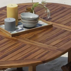 Salon De Jardin En Bois De Teck – 1 Table 170 Cm Et 4 Chaises -Jardelix Soldes Magasin salon jardin teck huile c4 5