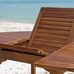 Salon De Jardin En Bois De Teck – 1 Table 240 Cm Et 8 Chaises -Jardelix Soldes Magasin salon jardin teck huile c8 2