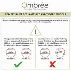 Kit éclairage Pour Pergola Ombréa 2 Lames – 3 M -Jardelix Soldes Magasin schema kit lampes led