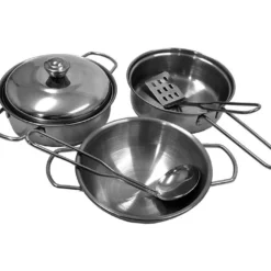 Cuisine En Bois : évier, Four Et Plaque De Cuisson – TP Junior Cook -Jardelix Soldes Magasin set casseroles ustensiles en acier inoxydable