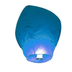 Lot 10 Lanternes Volantes Bleues