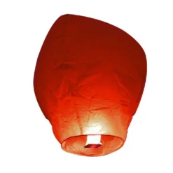 Lot 10 Lanternes Volantes Rouges