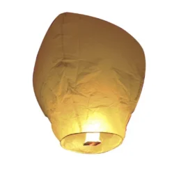 Lot 10 Lanternes Volantes Blanches