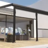 Store Brise-vue En Textilène Coulissant Pour Pergola Athezza Ou Edena -Jardelix Soldes Magasin store brise vue 2m athezza