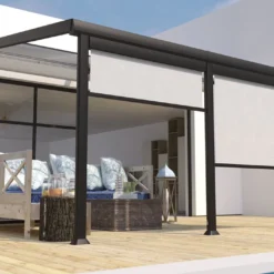 Store Brise-vue En Textilène Coulissant Pour Pergola Athezza Ou Edena