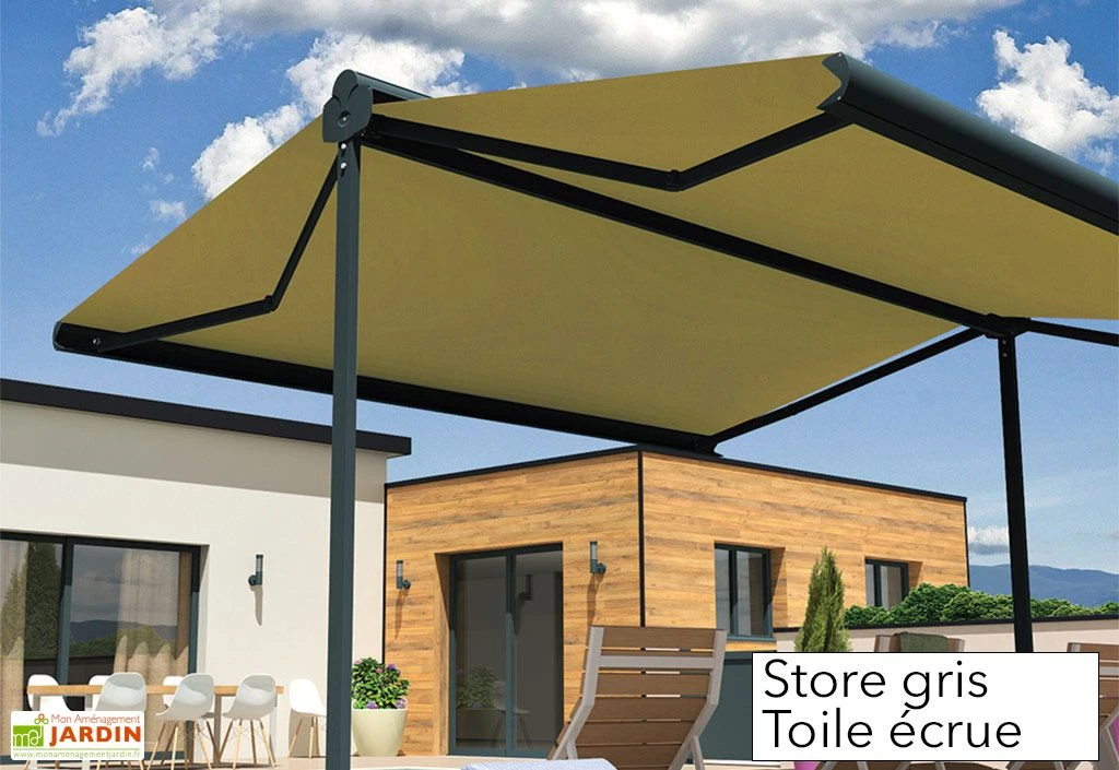 Store Banne Double Pente Avec Coffre – Enargite 4 X 6 M Manuel 7 Store Banne Double Pente Avec Coffre – Enargite 4 X 6 M Manuel – Image 5