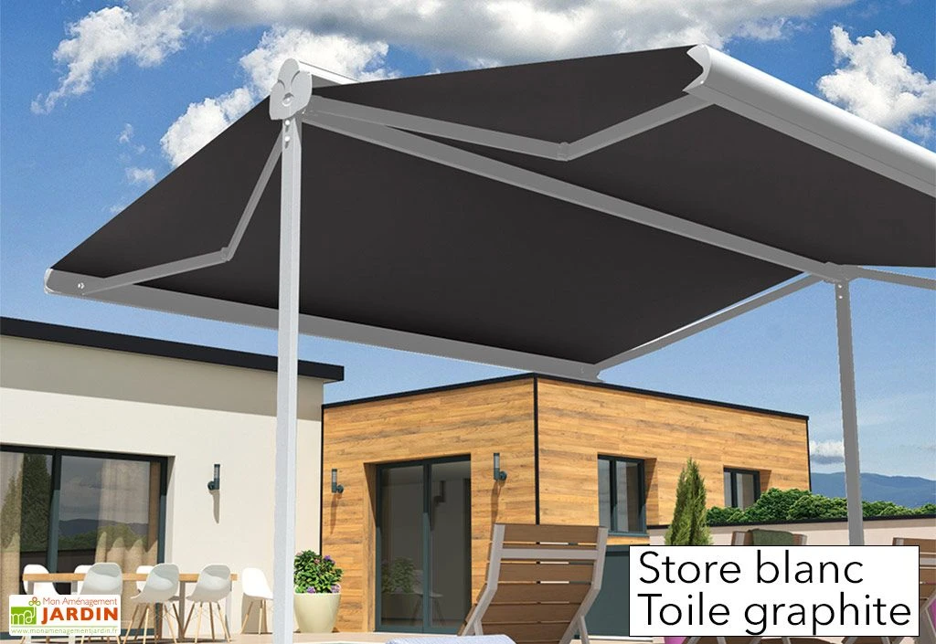 Store Banne Double Pente Avec Coffre – Enargite 4 X 6 M Manuel 5 Store Banne Double Pente Avec Coffre – Enargite 4 X 6 M Manuel – Image 3