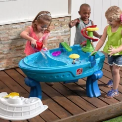 Step2 Table De Jeux D’Eau Et De Sable Bateau La Croisière S’Amuse -Jardelix Soldes Magasin table bateau jeu eau sable jardin plastique step2 1
