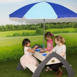 Axi Table De Pique-Nique Eau Et Sable Delta + Parasol