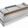 Table De Cuisson Avec Plancha à Gaz En Inox Et Friteuse Oasi 205C