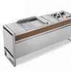 Table De Cuisson En Inox Avec Plancha + Triple Feu à Gaz Oasi 205C -Jardelix Soldes Magasin table de cuisson 400099 1