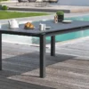 Table En Aluminium Avec Rallonge Automatique Anthracite 180/240 Miami