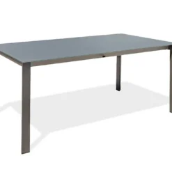 Table De Jardin Extensible En Aluminium Et Verre Honfleur 180/250 Cm