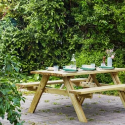 Table De Pique-nique Bois Autoclave Vert + Bancs Rabattables – Jurmala 9 Table De Pique-nique Bois Autoclave Vert + Bancs Rabattables – Jurmala -Jardelix Soldes Magasin table forestiere bancs rabattables ekju 253001