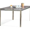 Table De Jardin En Inox Avec Plateau Céramique 200 X 100 Cm – Torino -Jardelix Soldes Magasin table jardin acier inox plateau ceramique 2x1m torino