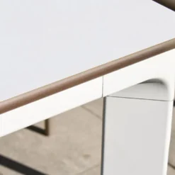 Salon De Jardin : 1 Table Aluminium 120 X 80 Cm + 4 Chaises – Town -Jardelix Soldes Magasin table jardin alu 120x80cm blanche meet 1