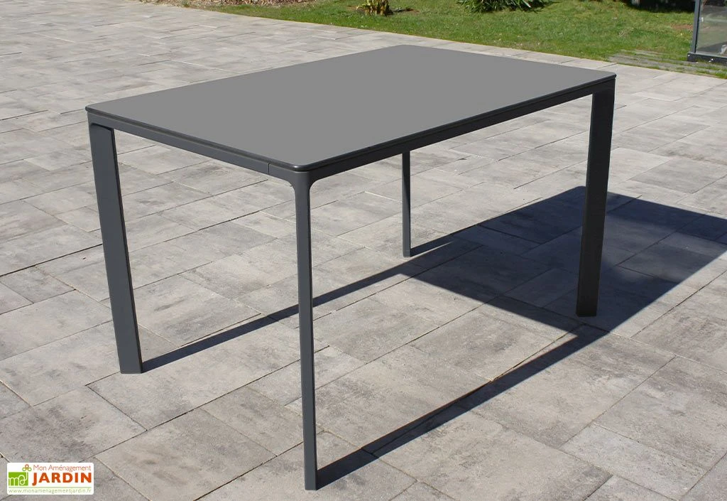 Salon De Jardin : 1 Table Aluminium 120 X 80 Cm + 4 Chaises – Park 7 Salon De Jardin : 1 Table Aluminium 120 X 80 Cm + 4 Chaises – Park – Image 5