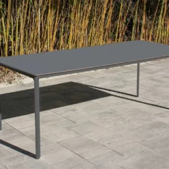 Salon De Jardin : 1 Table Aluminium 200 X 90 Cm + 8 Fauteuils – Dock 11 Salon De Jardin : 1 Table Aluminium 200 X 90 Cm + 8 Fauteuils – Dock -Jardelix Soldes Magasin table jardin alu anthracite ezpeleta 200cm