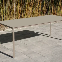 Salon De Jardin : 1 Table Aluminium 200 X 90 Cm + 8 Fauteuils – Dock 12 Salon De Jardin : 1 Table Aluminium 200 X 90 Cm + 8 Fauteuils – Dock -Jardelix Soldes Magasin table jardin alu taupe ezpeleta 200cm