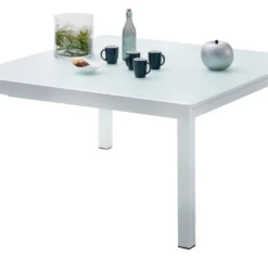 Table De Jardin Extensible WhiteStar En Aluminium Et Verre