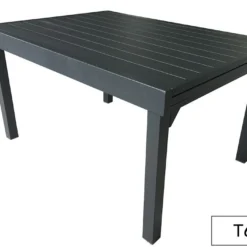 Table De Jardin Aluminium Modulo Gris Anthracite (Pls Dimensions) -Jardelix Soldes Magasin table jardin aluminium gris anthracite rallonge modulo 4 12personnes 2
