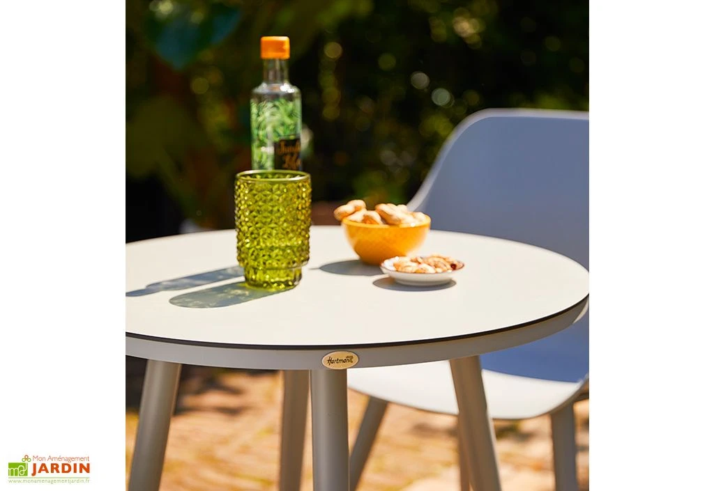 Table De Jardin En Aluminium Et HPL Sophie Studio Bistrot ⌀ 70 Cm 4 Table De Jardin En Aluminium Et HPL Sophie Studio Bistrot ⌀ 70 Cm – Image 2