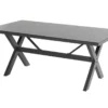 Table De Jardin En Aluminium Et Verre Céramique Santa Cruz 100 X 180 Cm -Jardelix Soldes Magasin table jardin aluminium santa cruz