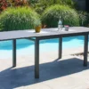 Table De Jardin Extensible En Aluminium Gaston – 135/270 Cm -Jardelix Soldes Magasin table jardin extensible aluminium anthracite