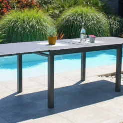 Table De Jardin Extensible En Aluminium Gaston – 135/270 Cm