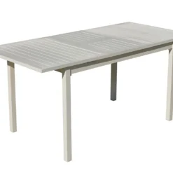 Hevea Table De Jardin Extensible En Aluminium Blanc Sarana -Jardelix Soldes Magasin table jardin extensible aluminium blanc sarana